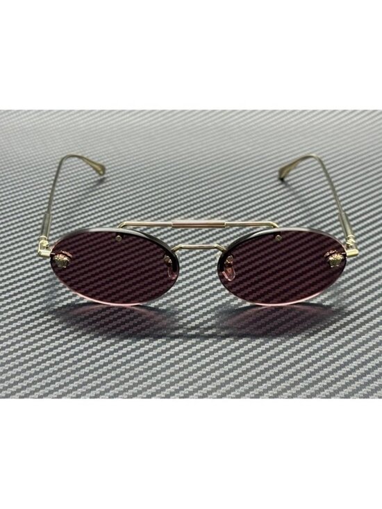 New Versace Women Pale Gold Sunglasses 56-16-145